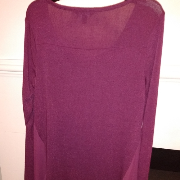 Simply Vera vera wang  plum color tunic top size XSmall - Picture 2 of 4